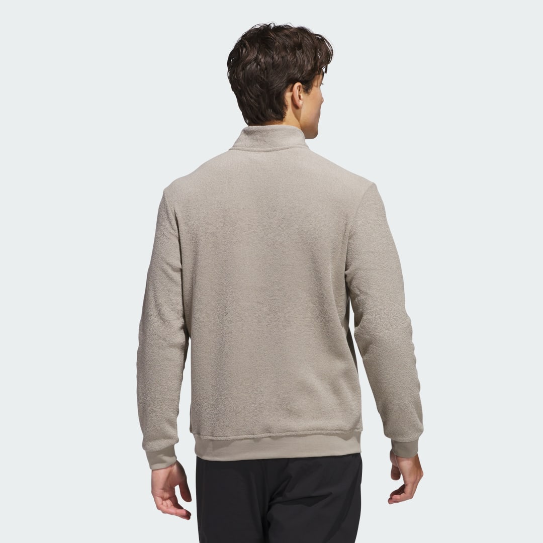 Detalle 2 de Adidas Sudadera Ultimate365 Terry Cloth Quarter-Zip Beige