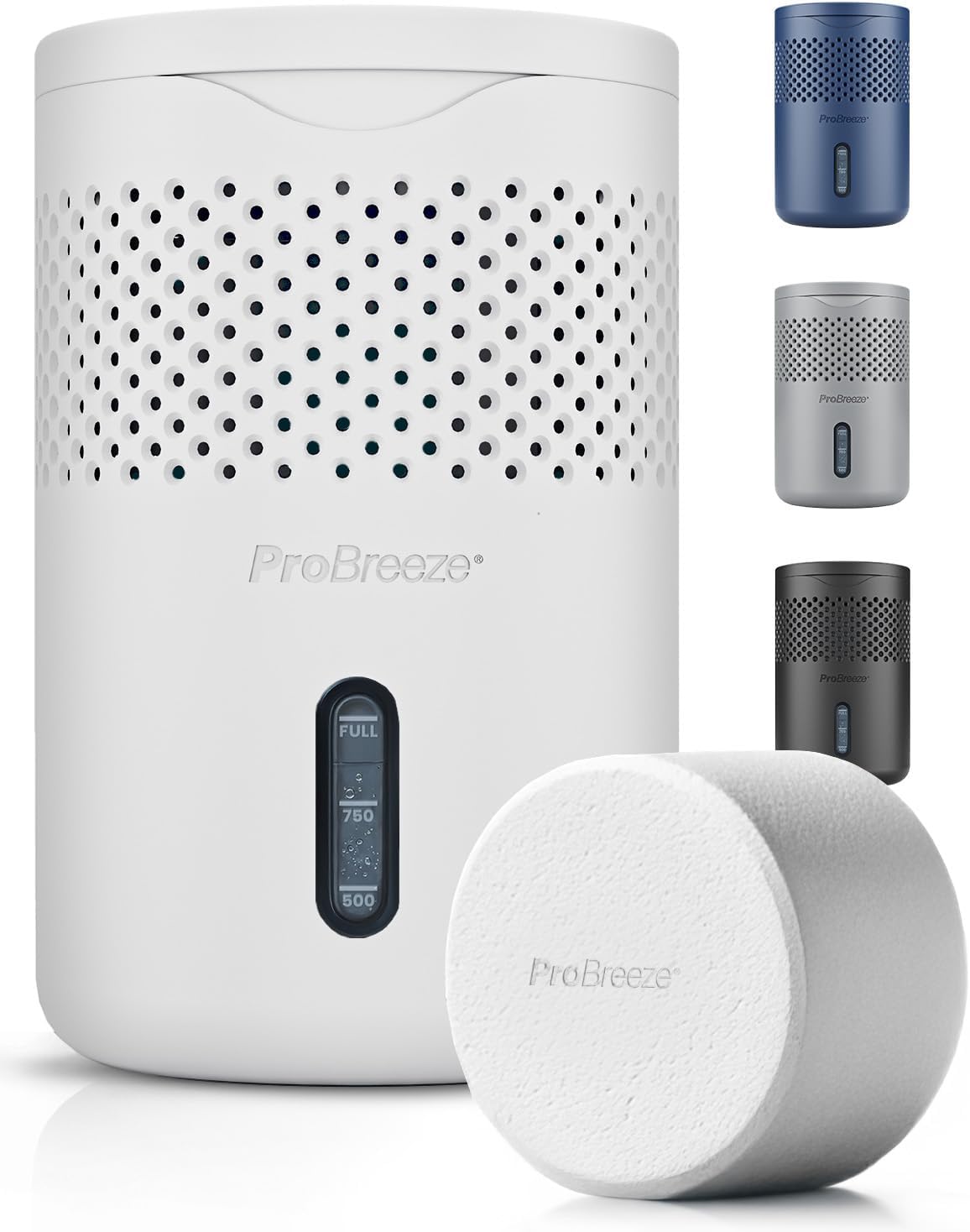 Detalle de Pro Breeze Osmo Dehumidifier (Silent & Refillable) with 700g Refillable Tablet – Blue