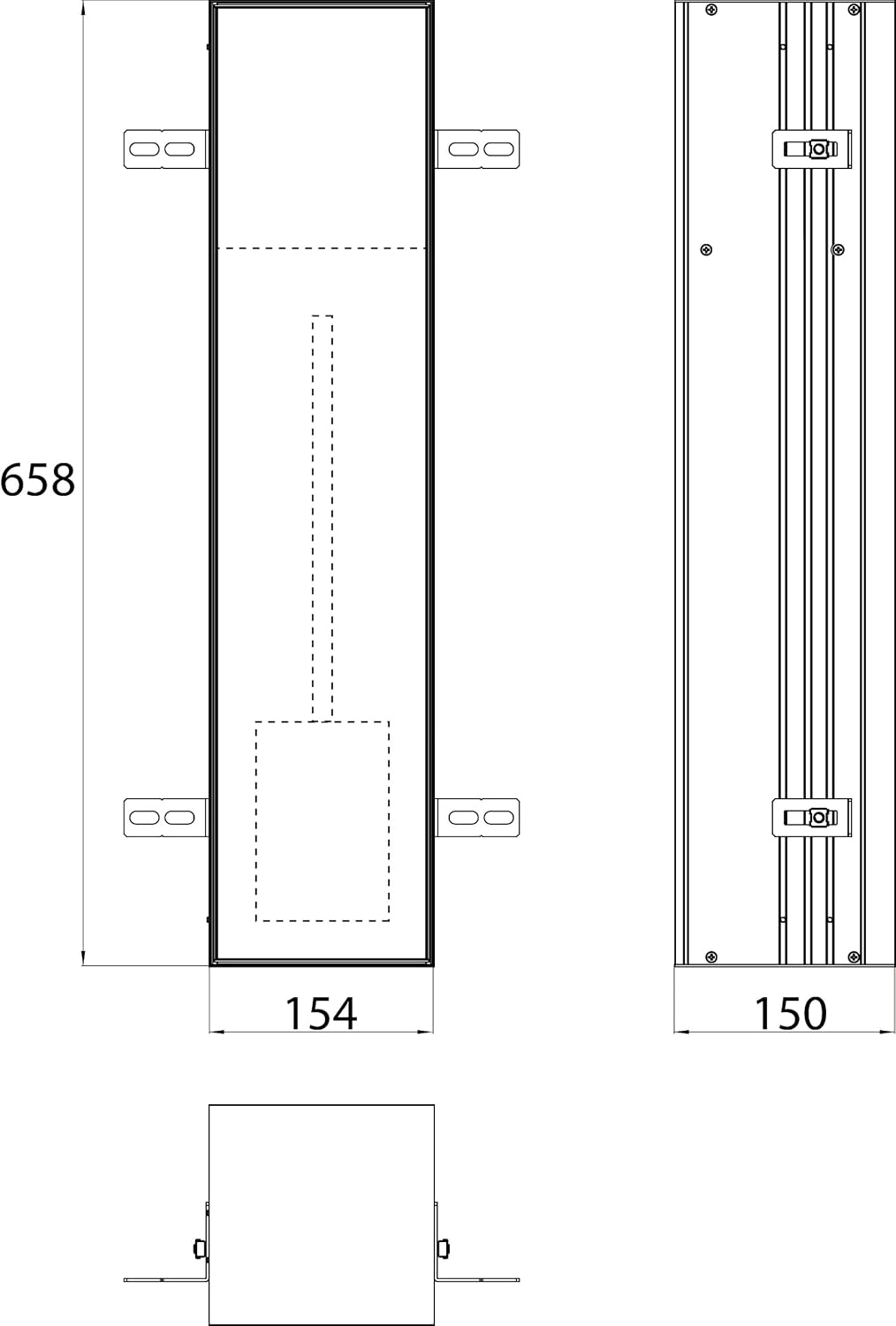 Thumbnail 2 de Emco ASIS Plus Unterputz-Schrankmodul für die Klobürstengarnitur – 658 mm
