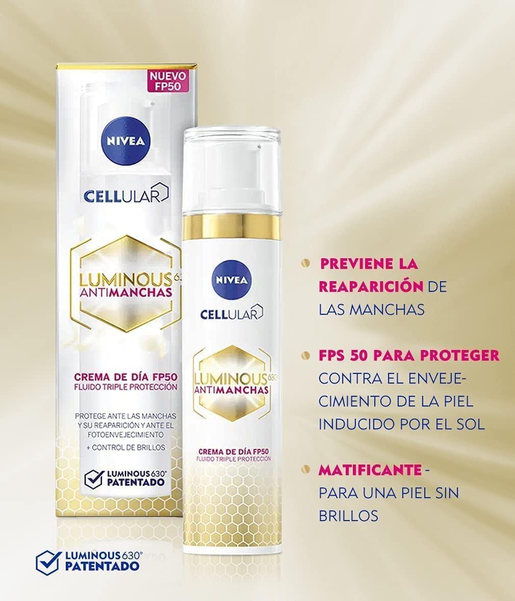 Detalle 1 de NIVEA Cellular LUMINOUS 630 Set Antimanchas ✨ Piel Radiante