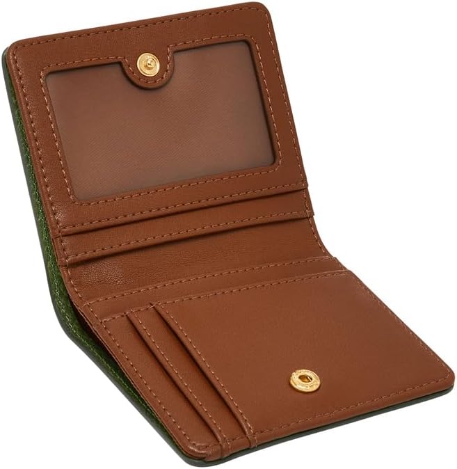 Detalle de Fossil Logan Mini-Bifold-Geldbörse: Leder- oder PU-Laufbahn für Damen