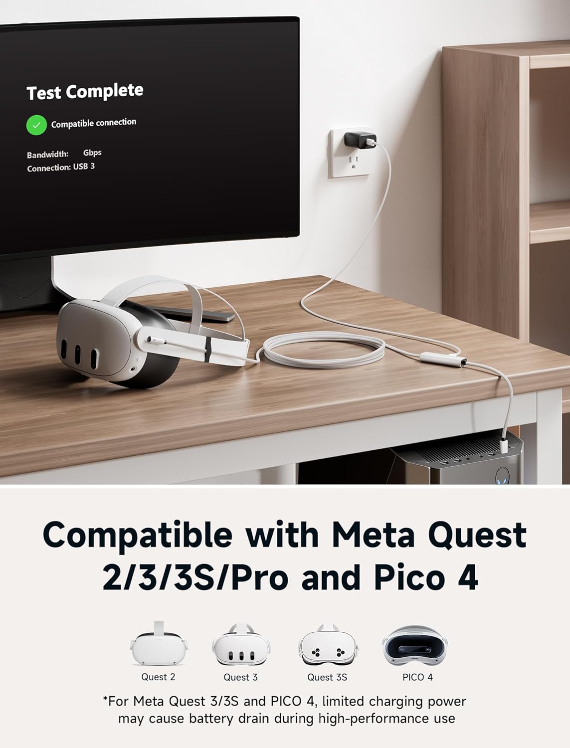 Thumbnail 3 de JSAUX Câble Link 5M pour Quest