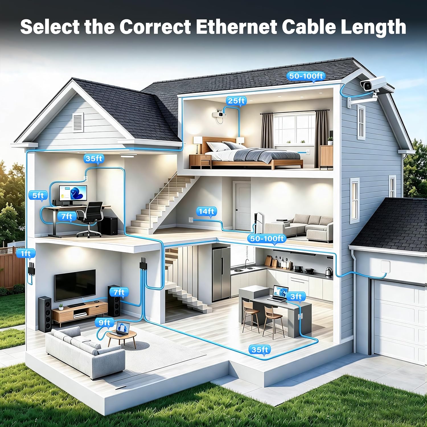Detalle 2 de Cat 6 Outdoor Ethernet Cable 35ft