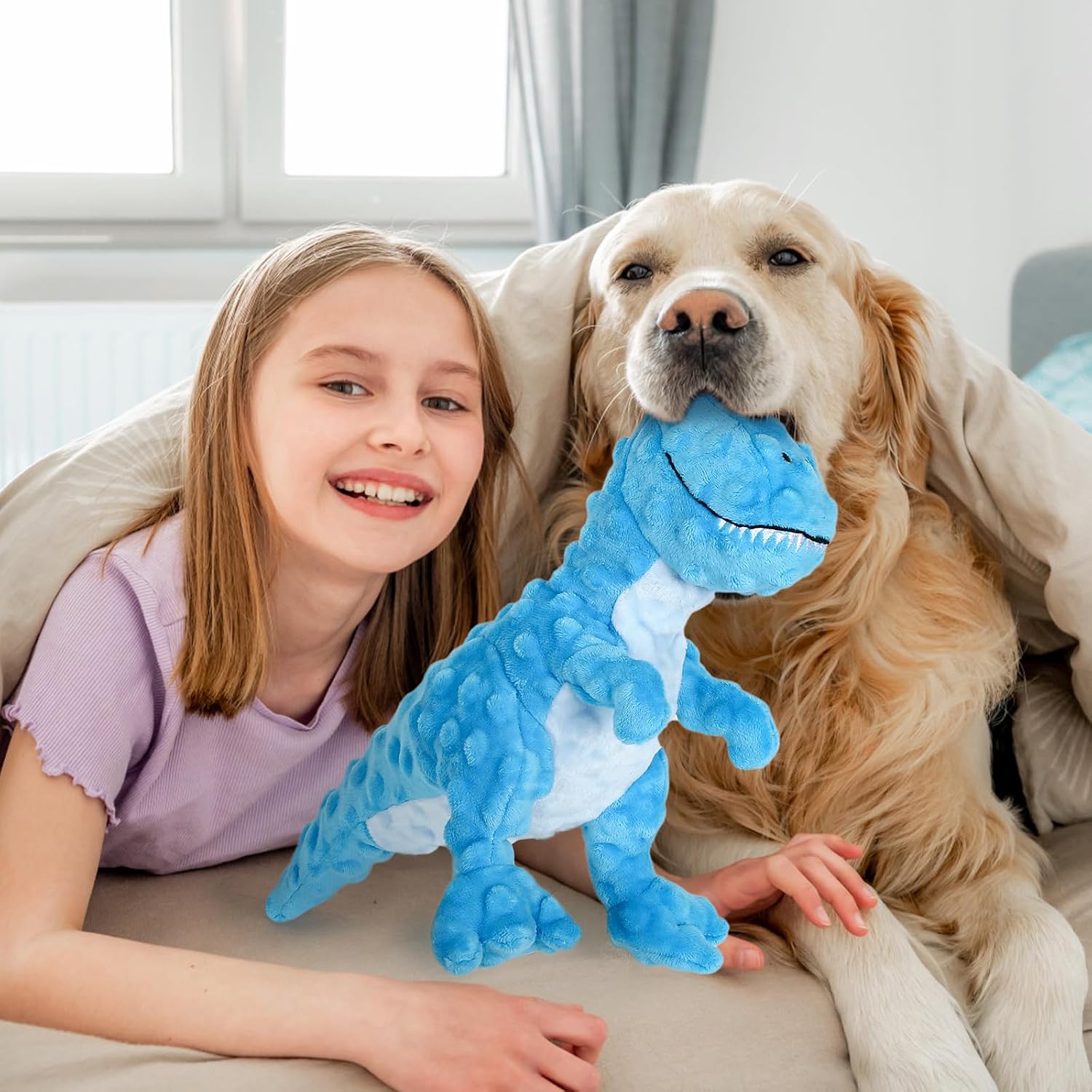 Thumbnail 5 de IOKHEIRA Squeaky Tyrannosaurus Dog Toy