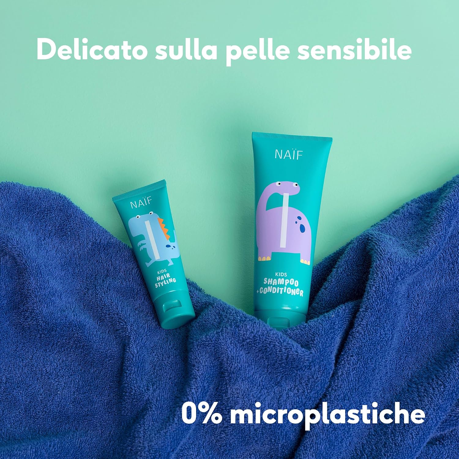 Detalle de Naïf Cera per capelli per bambini 3+ – Gel modellante a tenuta media, 75 ml