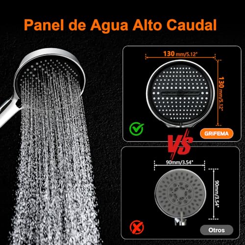 Thumbnail 5 de GRIFEMA G806 Alcachofa 130 mm 4 modos