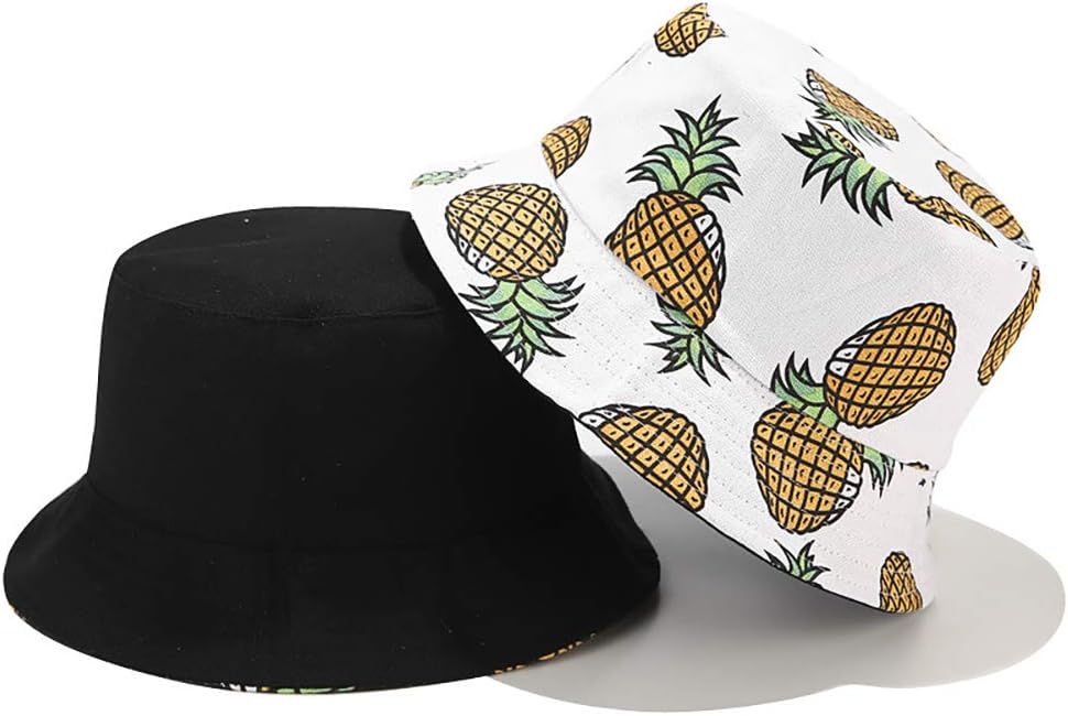 Detalle de XYIYI reversibler Fischerhut – Anglerhut und Sonnenhut für Damen und Mädchen