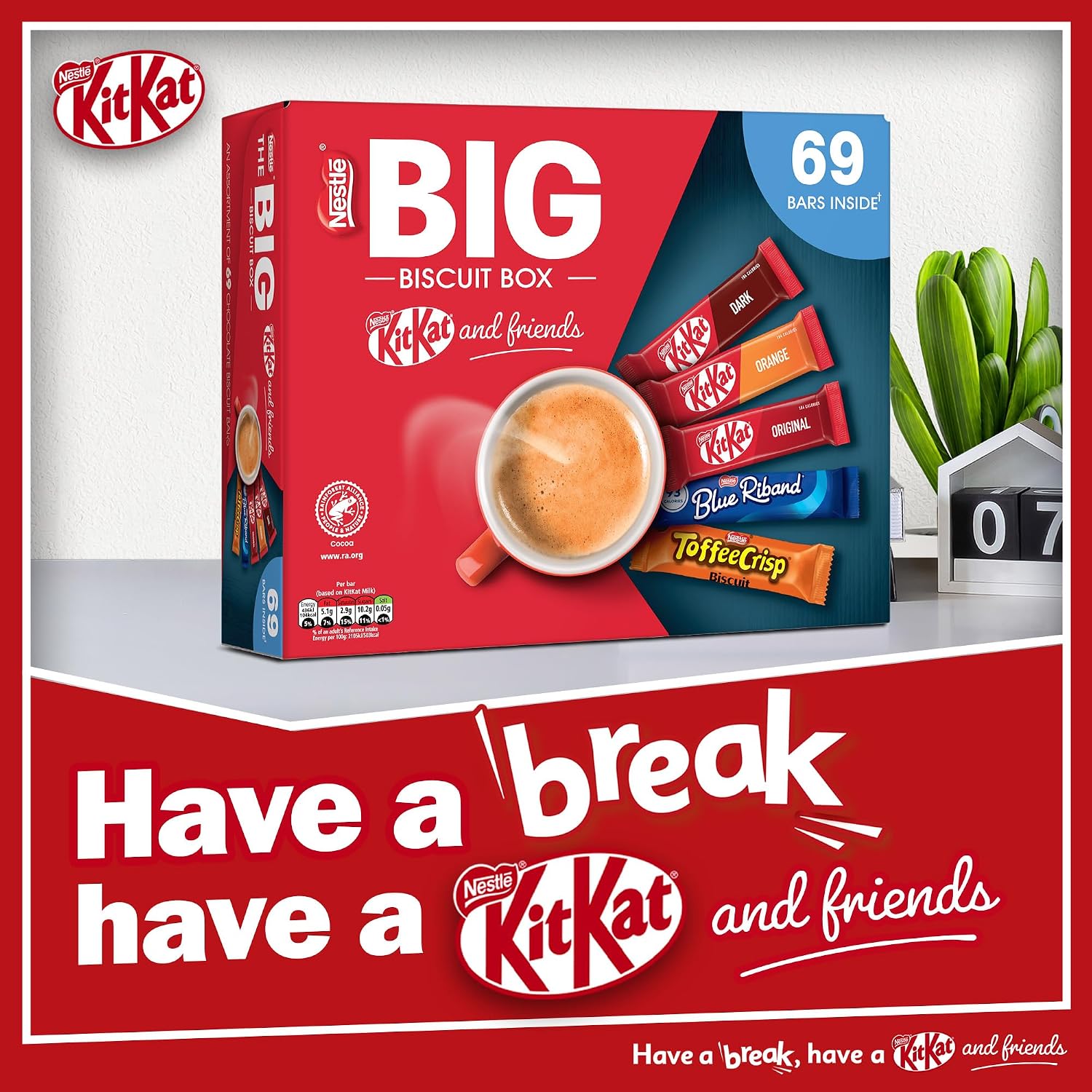 Thumbnail 6 de Nestlé Kitkat and Friends Big Biscuit Box – 69 Chocolate Bar Assortment