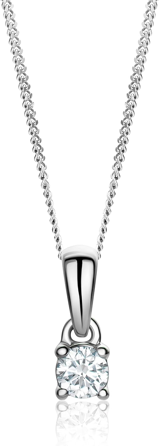 Thumbnail 6 de MIORE Collana Donna in Oro 14K 585 con Ciondolo Solitario Diamante Lab-Grown 0,10–0,20 Ct e Catena 45 cm