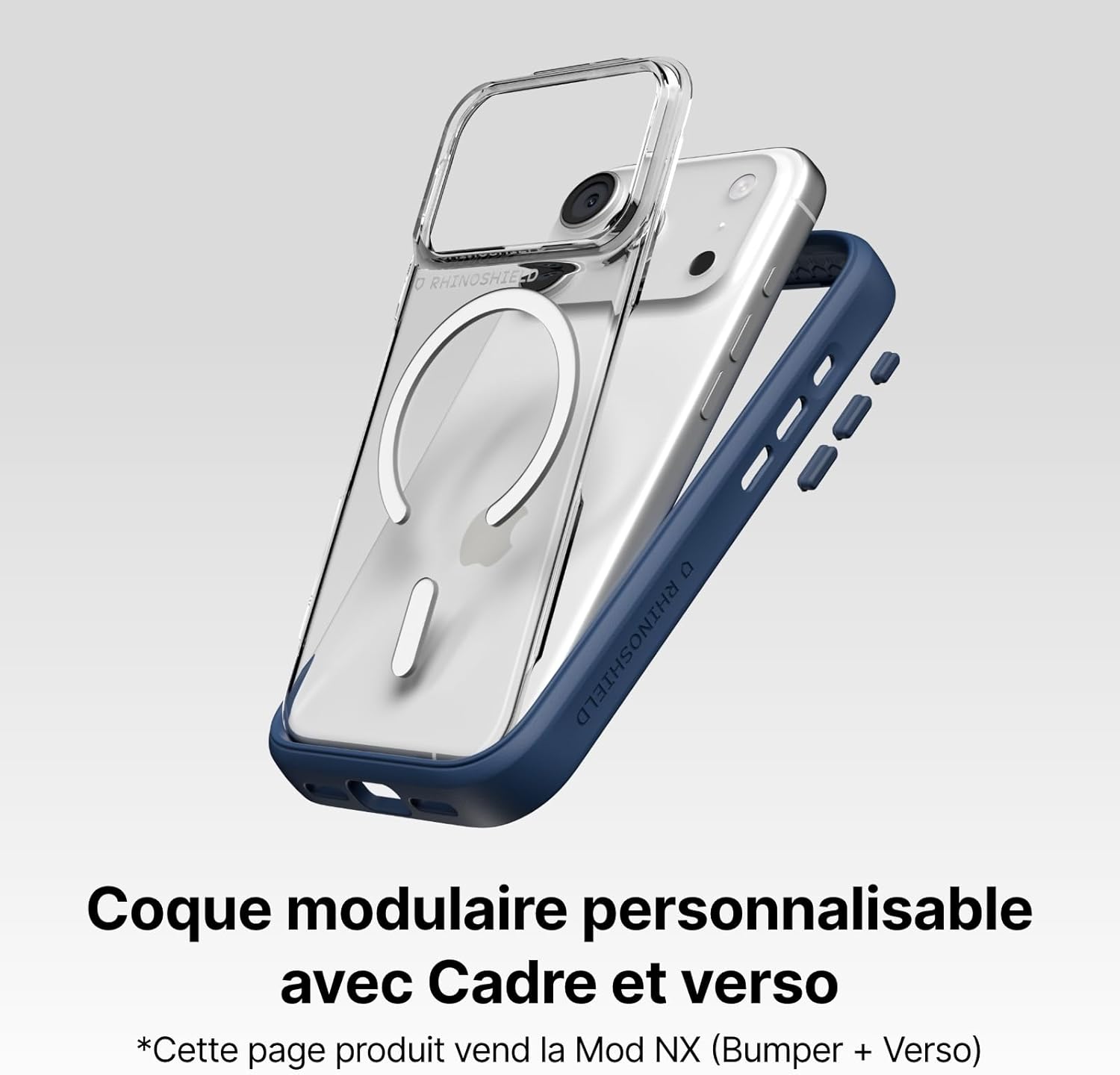 Thumbnail 2 de RhinoShield Coque Mod NX compatible MagSafe avec Verso pour iPhone 17 – Protection chute jusqu’à 3,5 m, lavande