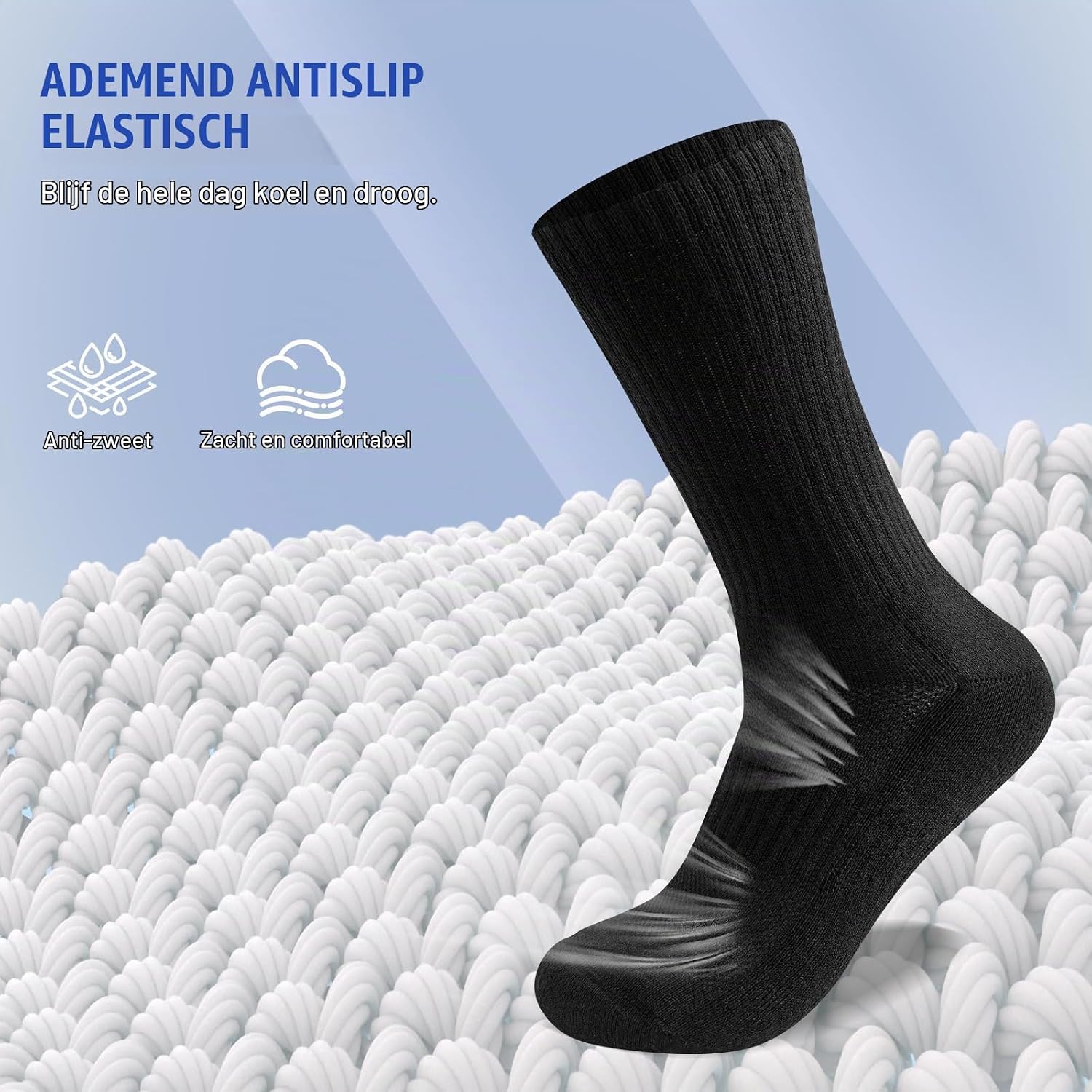 Detalle de SockWaddles katoenen sportsokken unisex, naadloos en ademend met demping