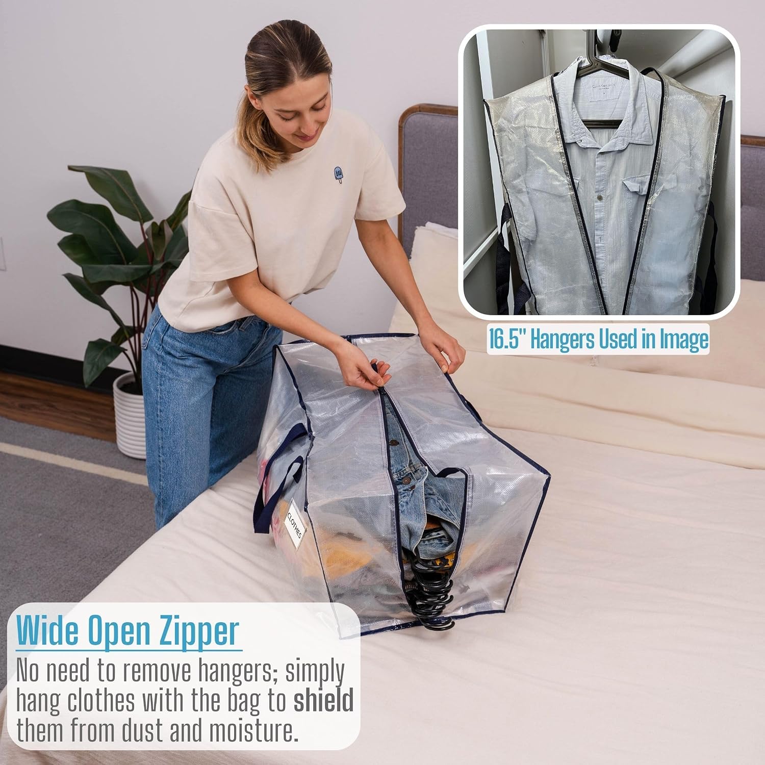 Detalle de VENO 10-Pack Moving Bags with Backpack Straps