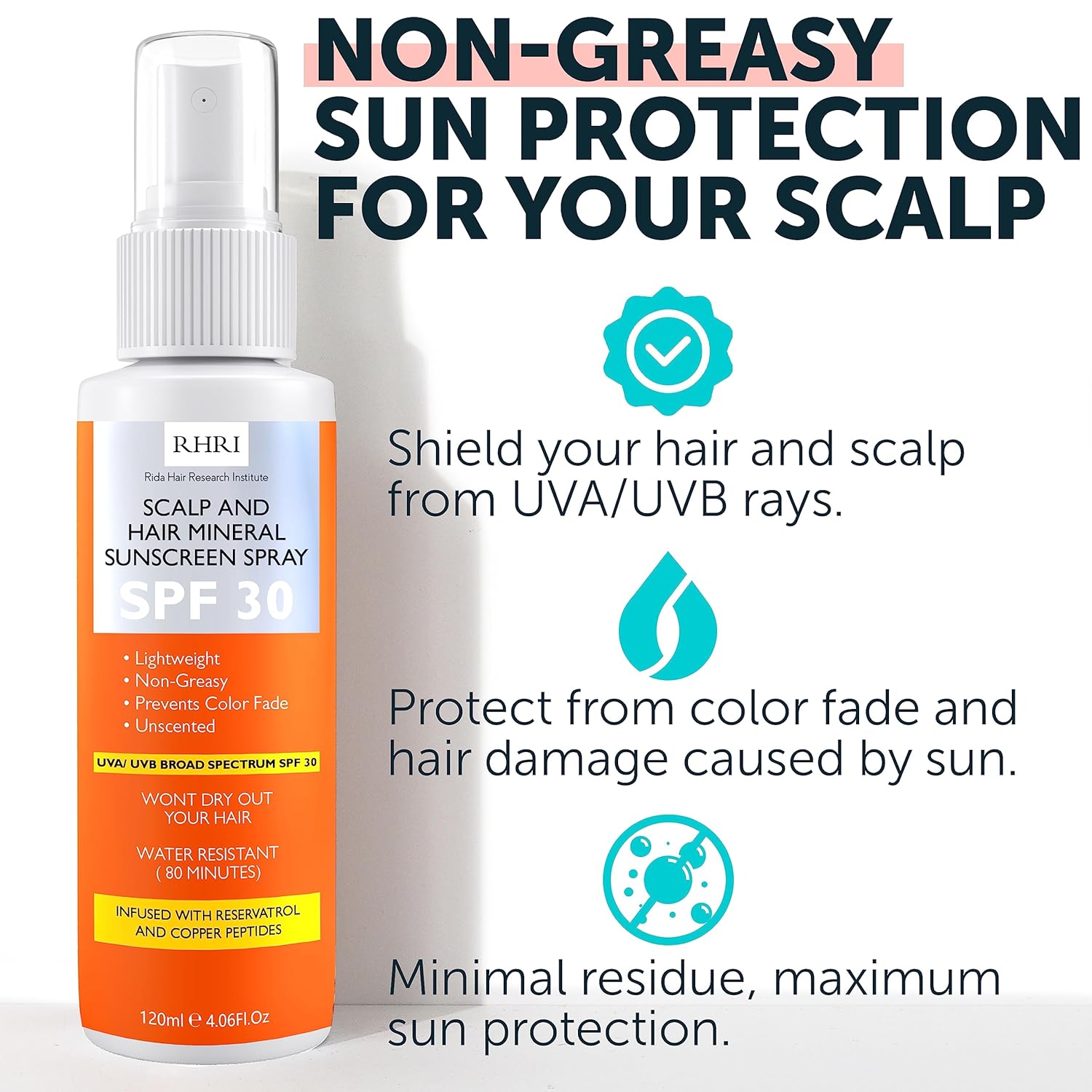 Detalle 2 de Premium SPF 30 Hair Sunscreen Spray 4 oz