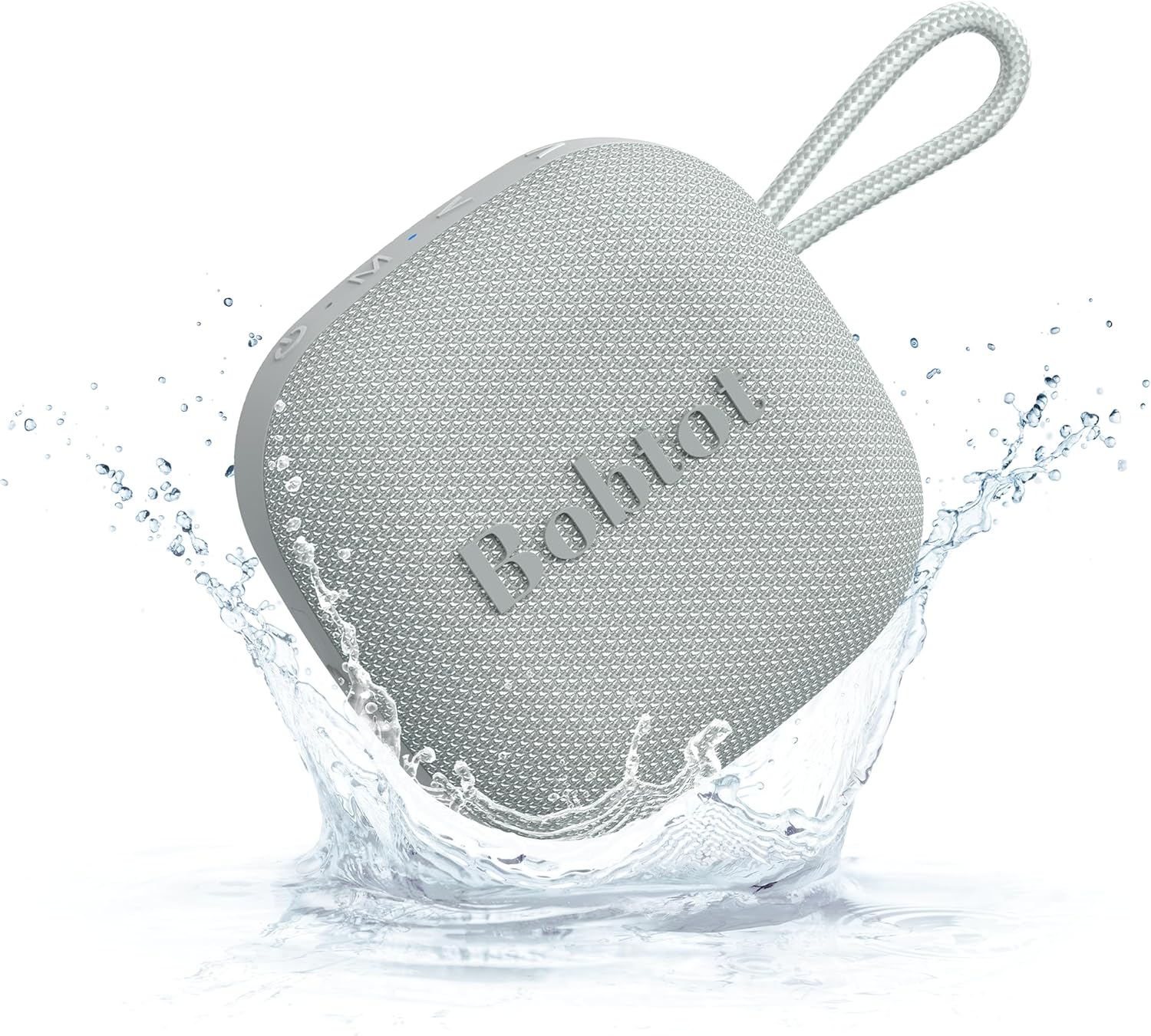 Detalle de Bobtot Portable Wireless Bluetooth Speakers (IPX7) with 16 Hours Playtime, Built-in Mic & TWS – Grey