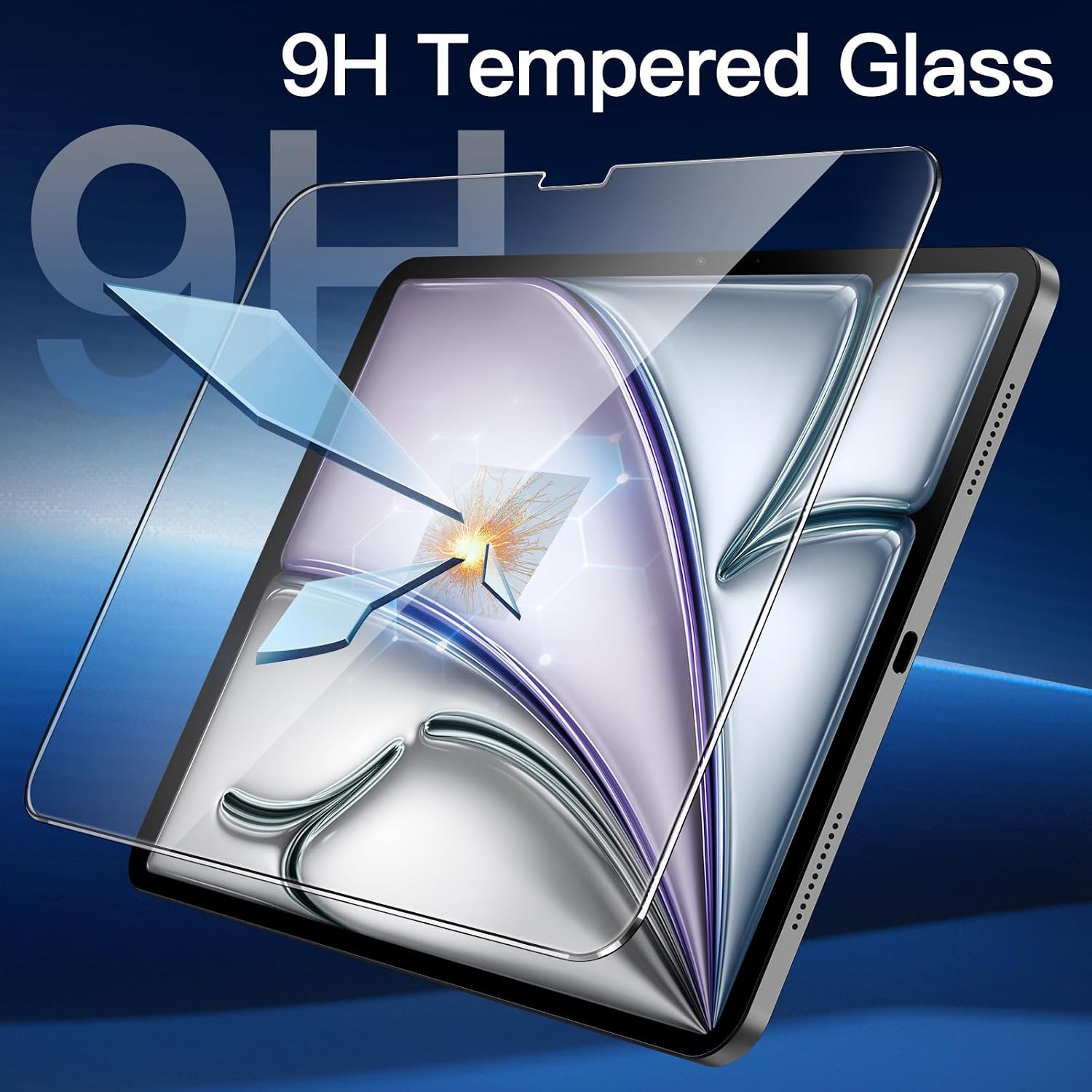 Thumbnail 2 de JETech Jetech Screen Protector for iPad Air 13-inch M4/M3/M2 (9H tempered glass) – 2-pack