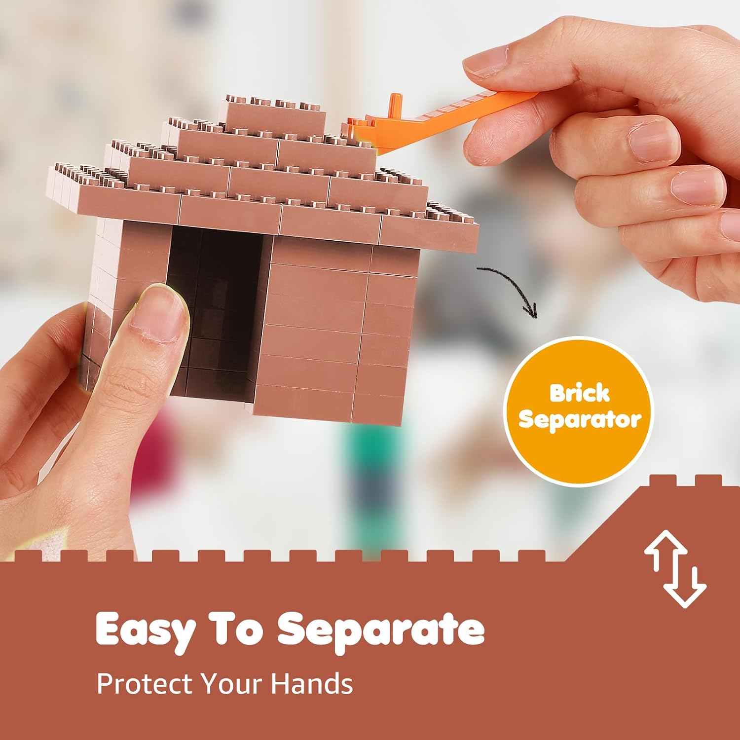 Detalle 2 de Lekebaby Building Bricks 200-Piece Set