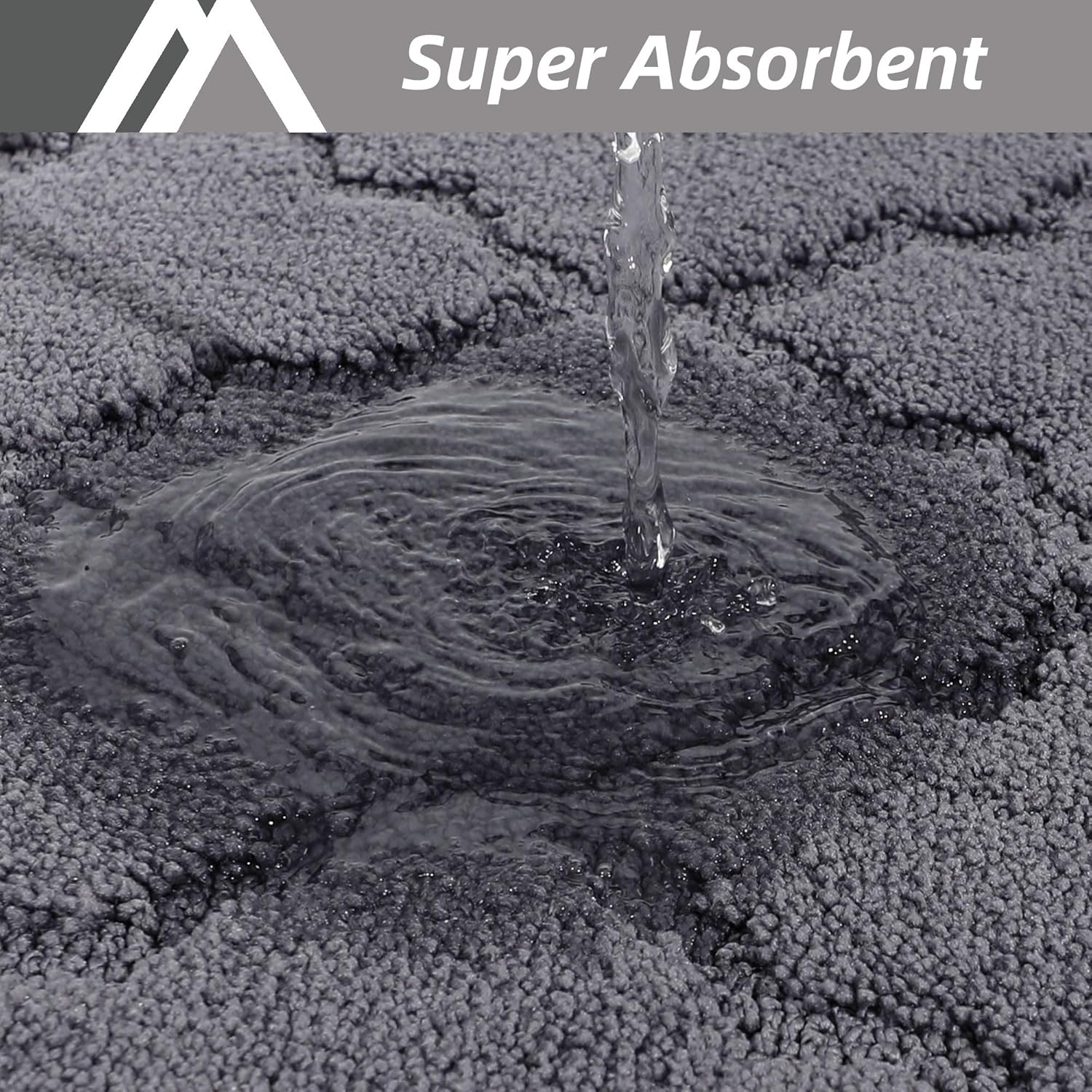 Thumbnail 2 de COSY HOMEER Soft Kitchen Floor Mat 20" x 59" — Non-Slip, Washable, Super Absorbent in Front of Sink (Dark Grey)
