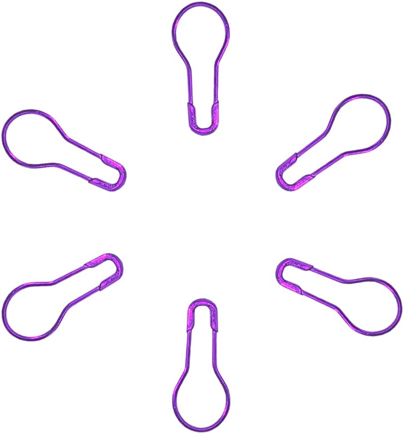 Thumbnail 2 de Ruidee 1000-piece Metal Safety Pins Set (Purple) – gourd-shaped bulb pins for clothing tags & crafts