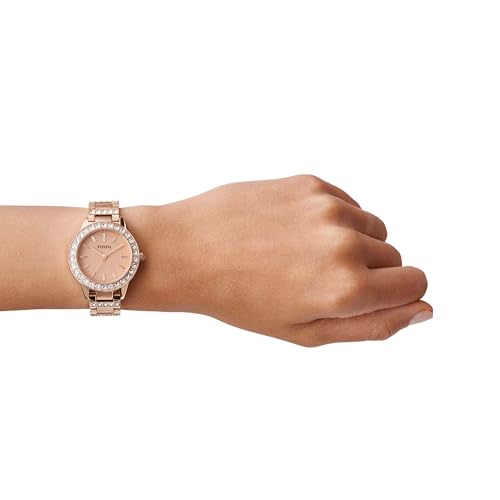 Thumbnail 1 de Fossil Watch for Women Jesse: 34mm Rose Gold Stainless Steel with Crystal Accents (ES3020)