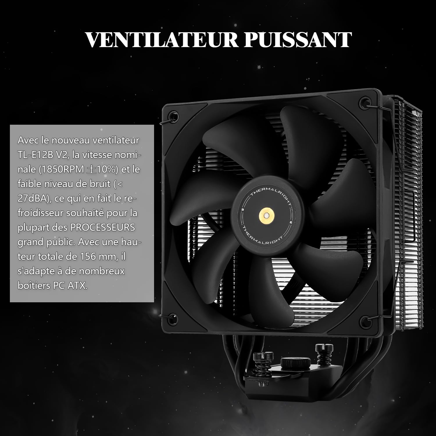 Detalle 2 de TR Assassin Spirit 120 EVO Dark CPU Cooler 156 mm