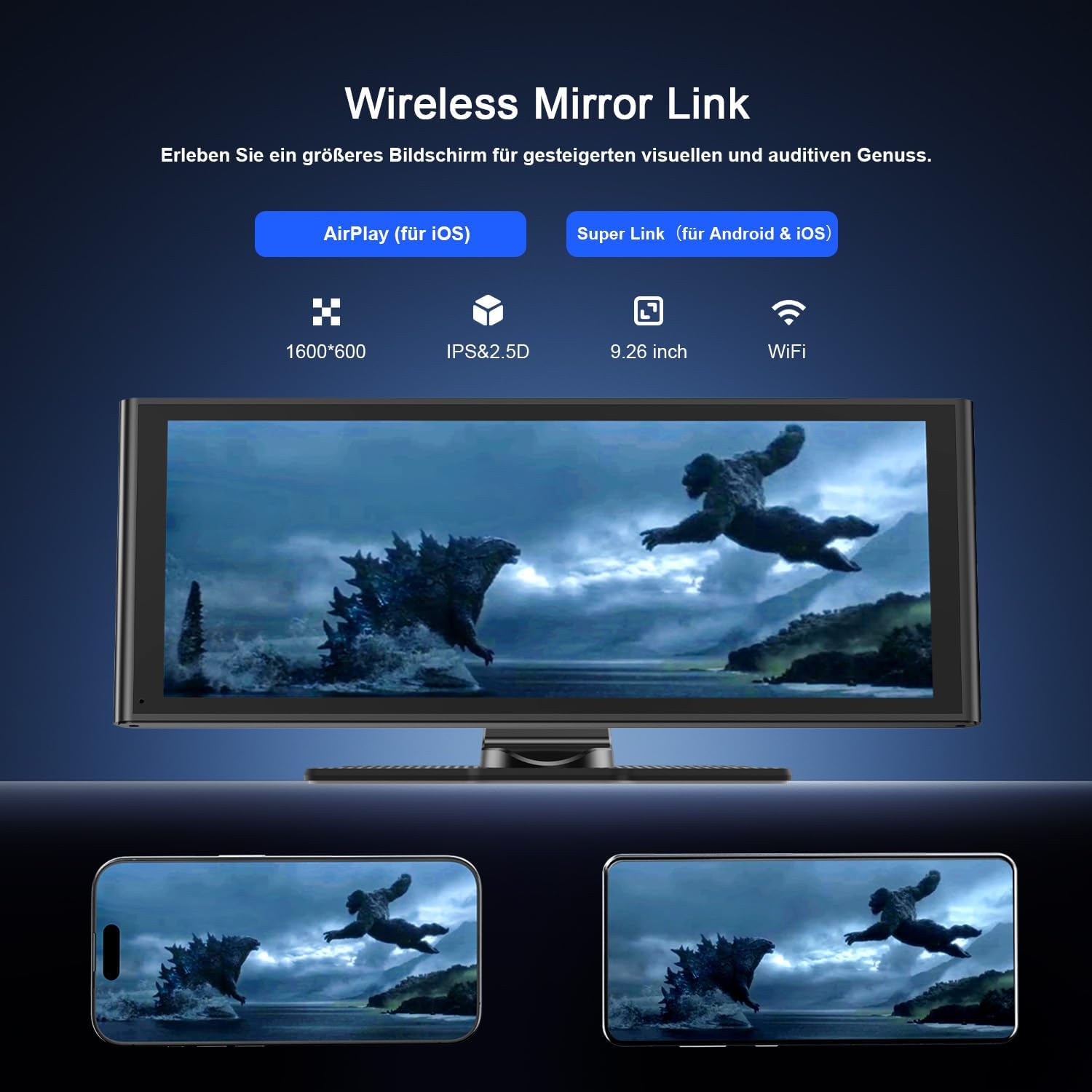 Thumbnail 5 de Avylet 9,26 Zoll Wireless Carplay Display