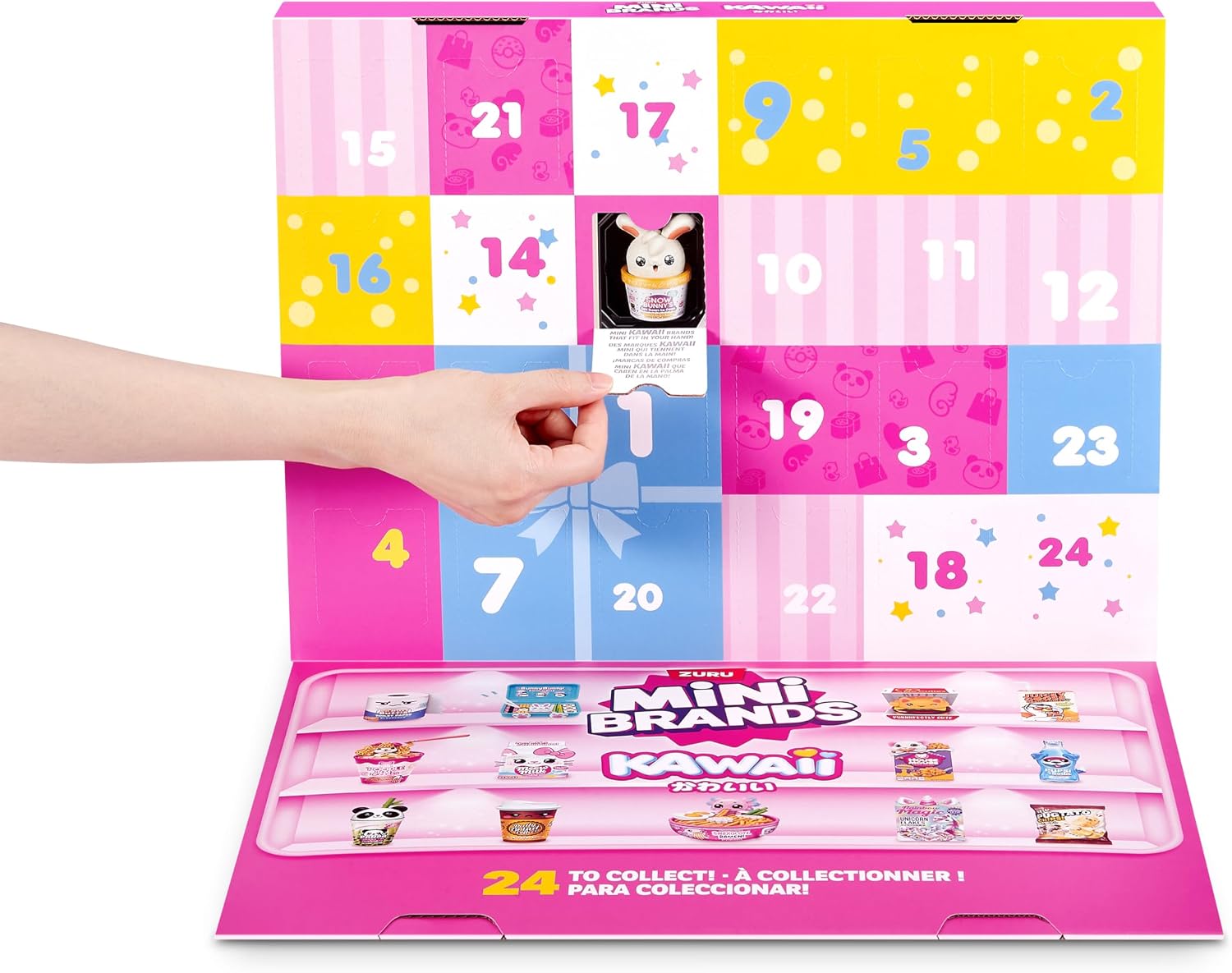 Detalle de Mini Brands Kawaii Calendario dell'Avvento di ZURU: mini tesori kawaii per l'attesa del Natale