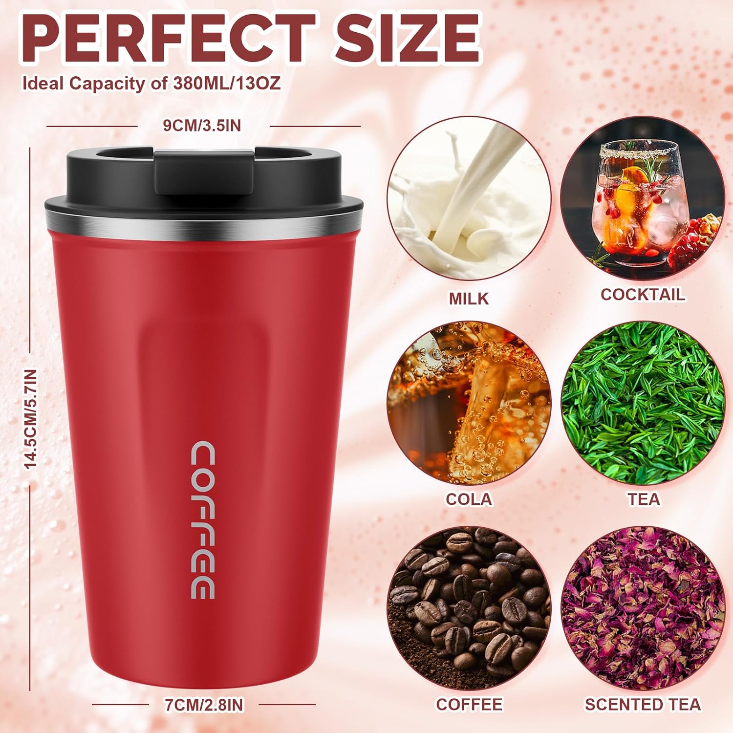 Detalle 2 de CS COSDDI Stainless Steel Coffee Mug 12 oz