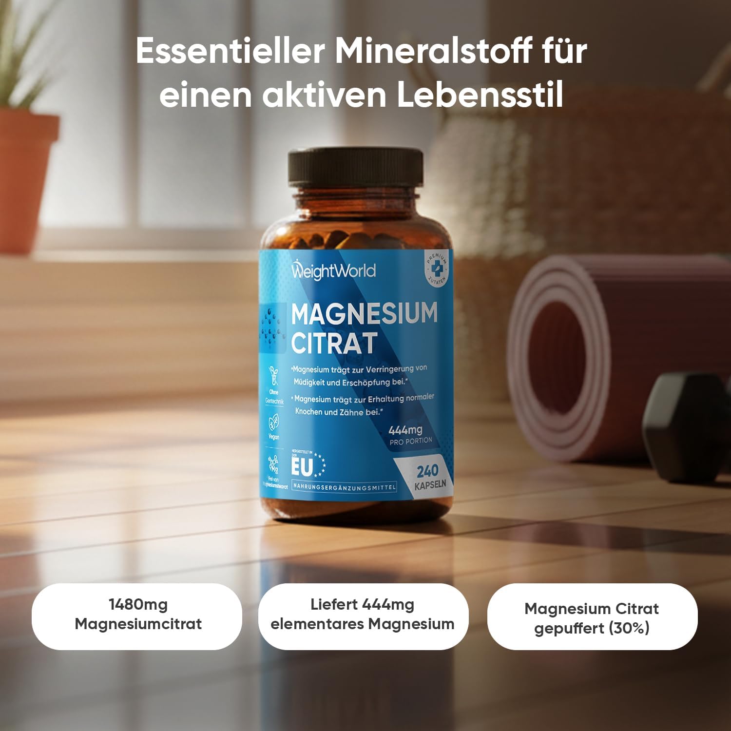 Detalle 2 de Magnesiumcitrat Kapseln gepuffert 444 mg