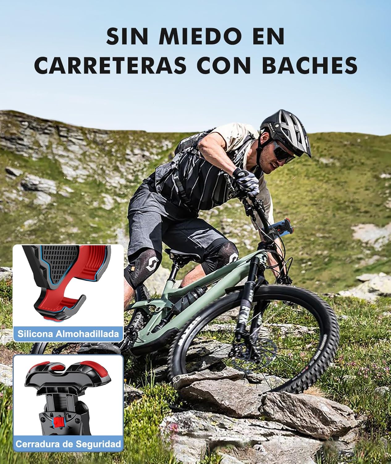Detalle de Babacom Soporte móvil 360° para bicicleta