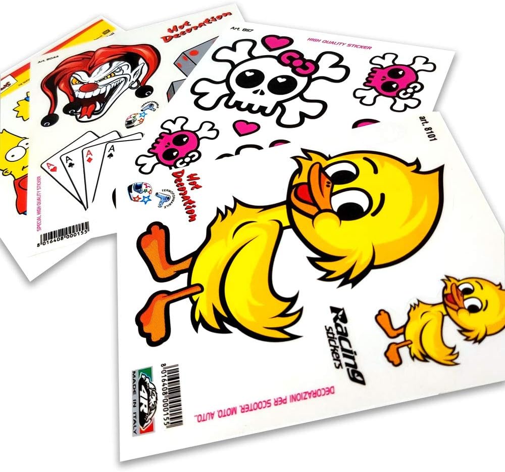 Thumbnail 1 de 4R Quattroerre.it 8052 Adesivi Sticker Picchio in Fiamme – 14 x 16 cm