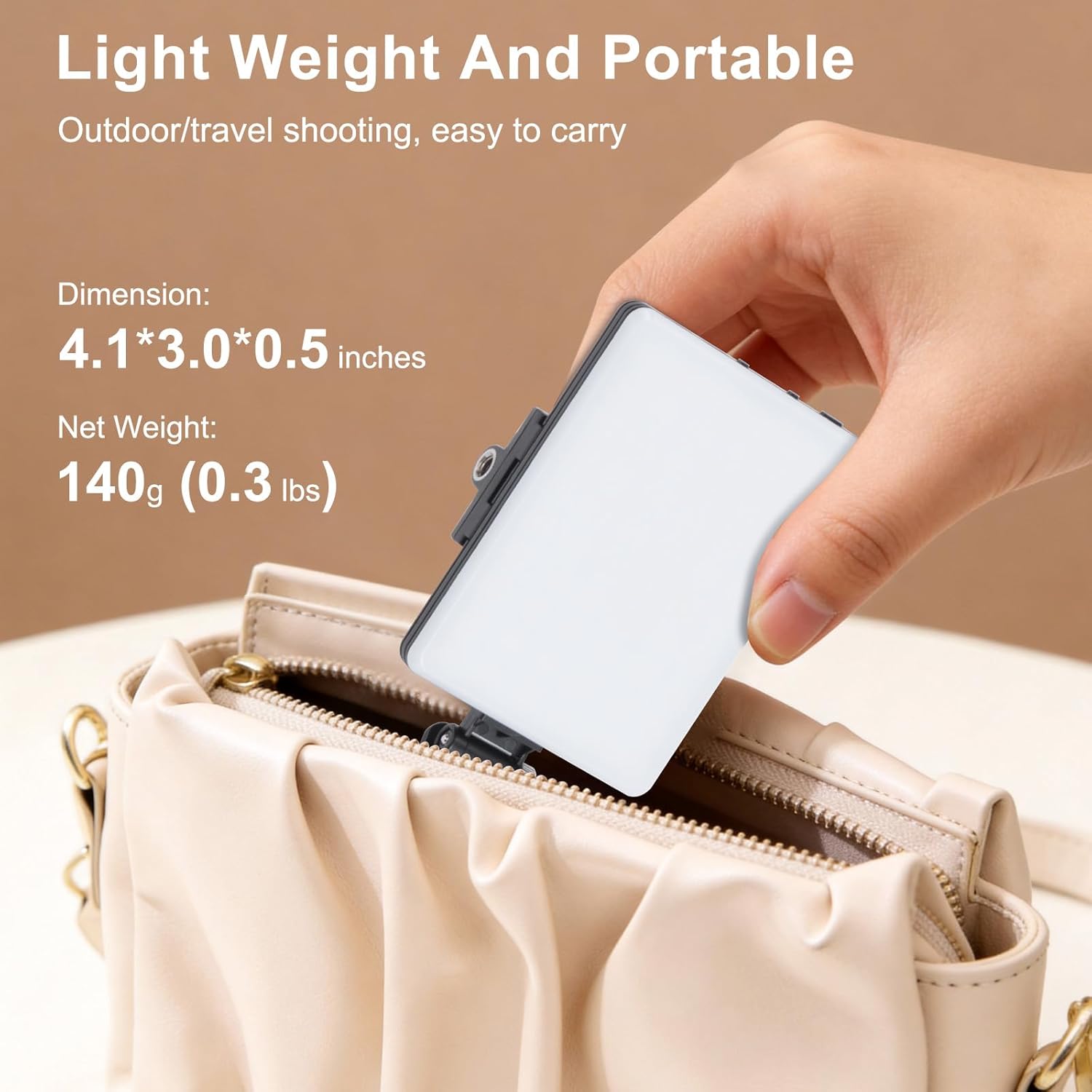 Thumbnail 5 de Newmowa 60 LED Rechargeable Clip Light for Video