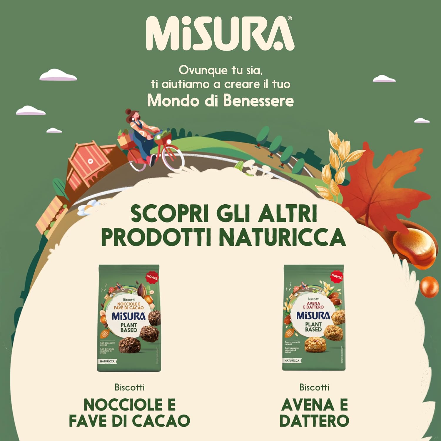 Thumbnail 5 de Misura Naturìcca Cornetti Sciroppo d’Acero e Cereali – Lievitati naturalmente, Plant Based