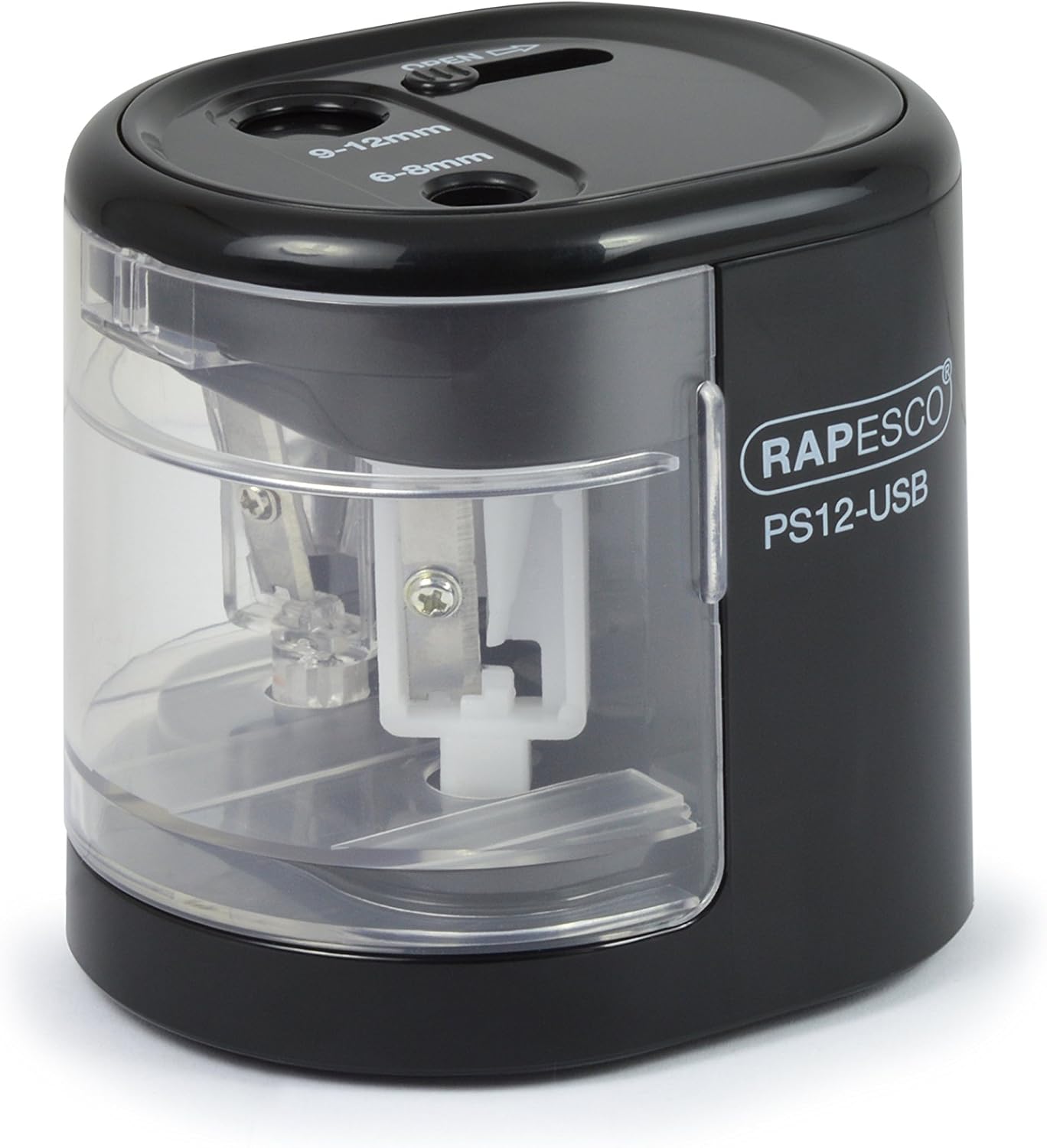 Thumbnail 3 de Rapesco 1449 PS12-USB Electric Pencil Sharpener 2‑hole