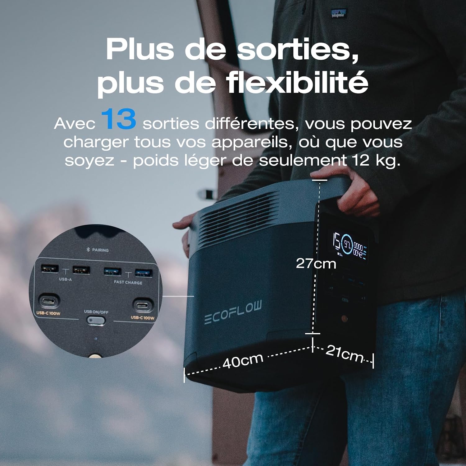 Thumbnail 5 de EF ECOFLOW Delta 2 Station électrique Portable