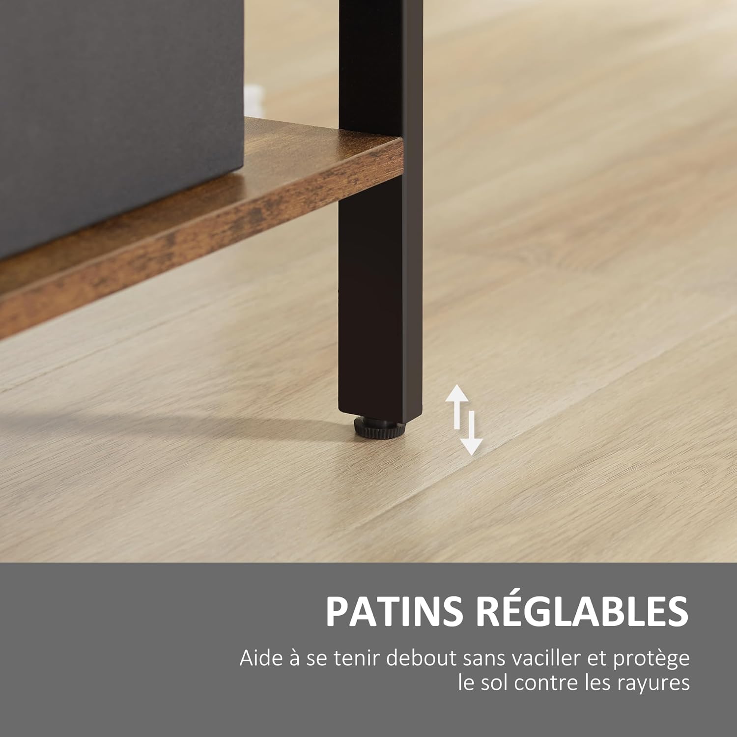 Thumbnail 6 de HOMCOM Bibliothèque étagère de rangement 5 niveaux à compartiments ouverts style industriel 74 x 30 x 157,5 cm