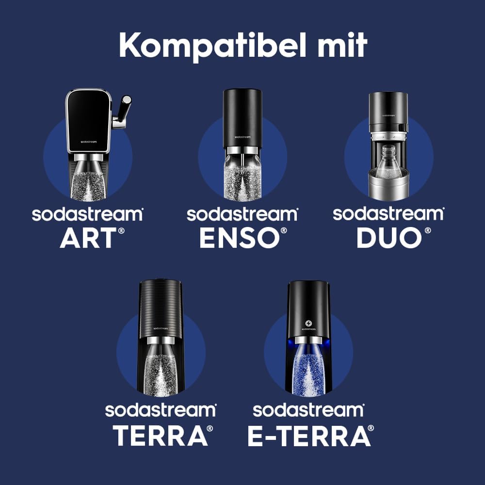 Detalle de SodaStream fizz&go COOL Edelstahlflasche 0,9 L – Blueberry, kompatibel mit DUO, E-DUO, TERRA, ART, ENSO