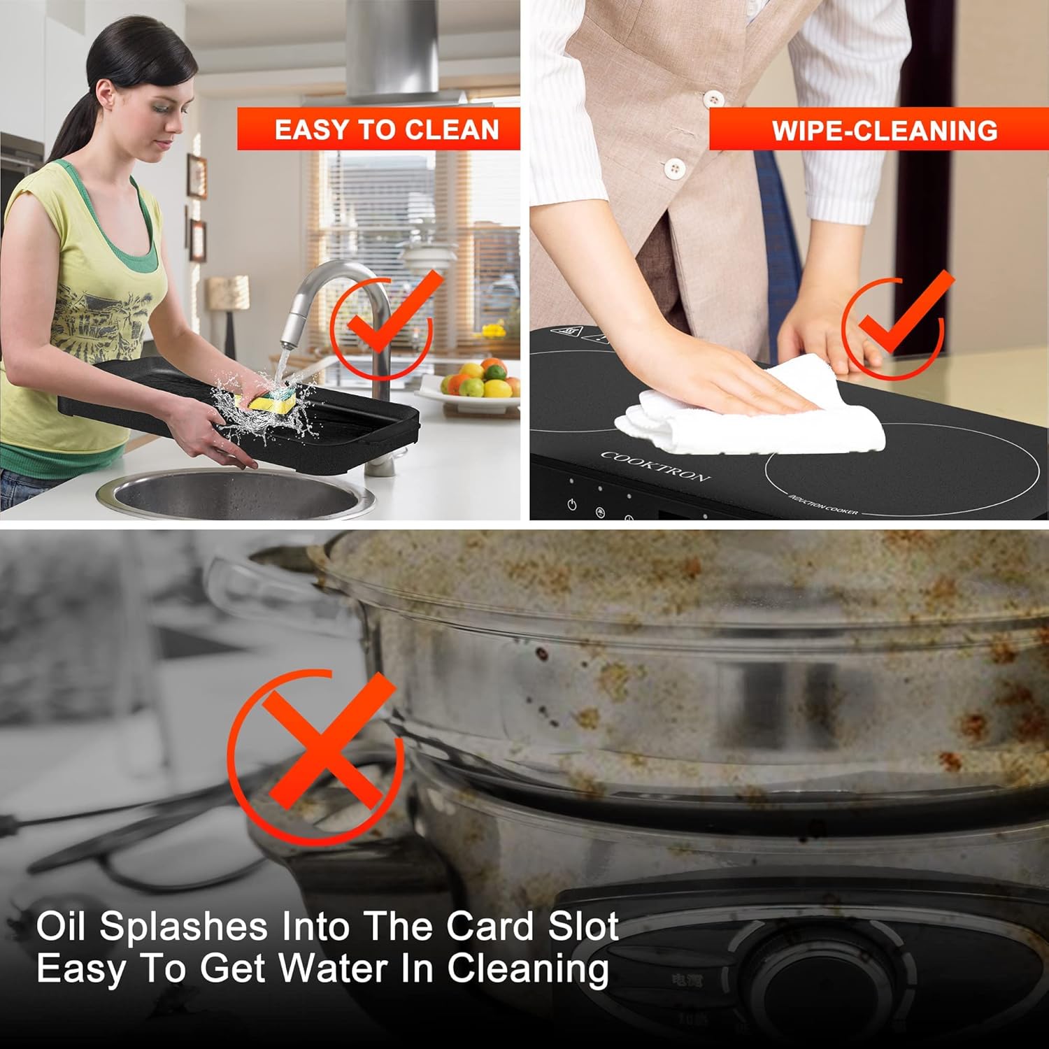 Thumbnail 5 de COOKTRON Portable Induction Cooktop 1800W