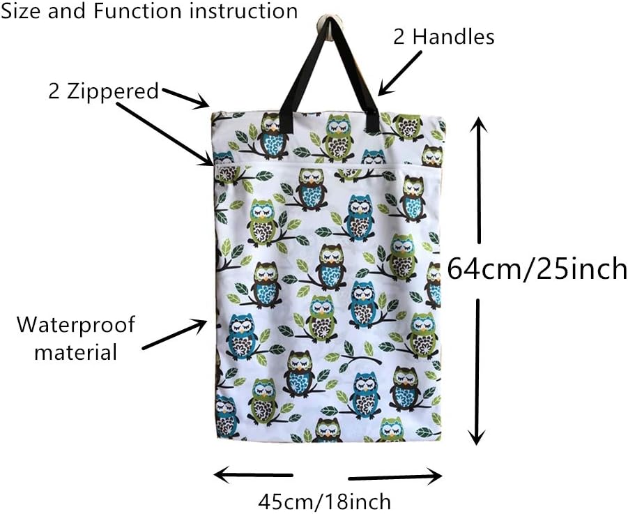 Thumbnail 4 de MUMBABY Large Hanging Wet Dry Diaper Pail Bag