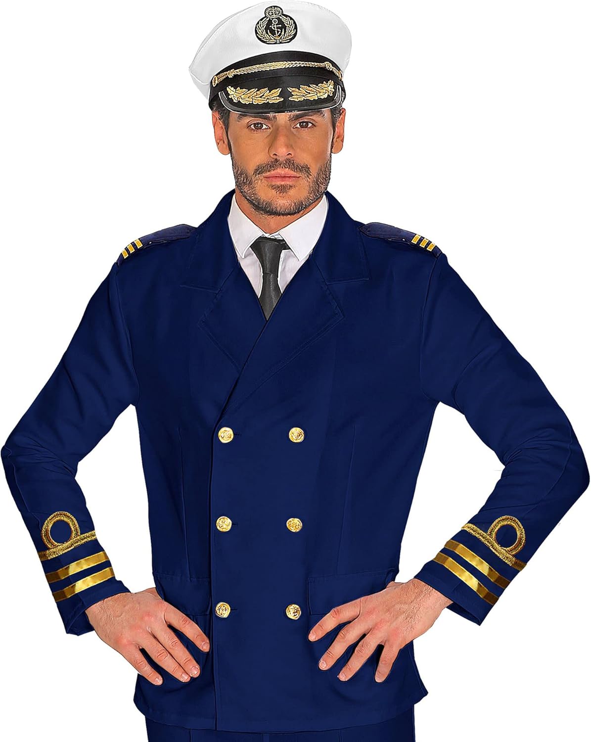 Thumbnail 1 de W WIDMANN MILANO Party Fashion Admiral-Kapitänsjacke (Kostüm, Jackett, Matrose) in Blau – XXL