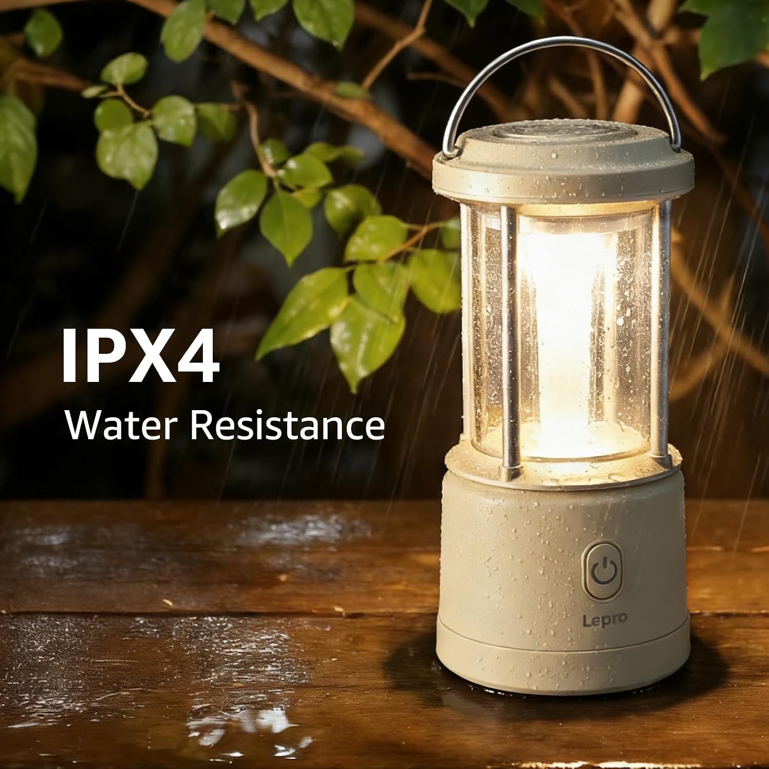 Detalle 2 de Lepro Camping Lantern (1100 Lumens) – AA Battery Powered, Dimmable 5 Modes with Warm & Cool Light