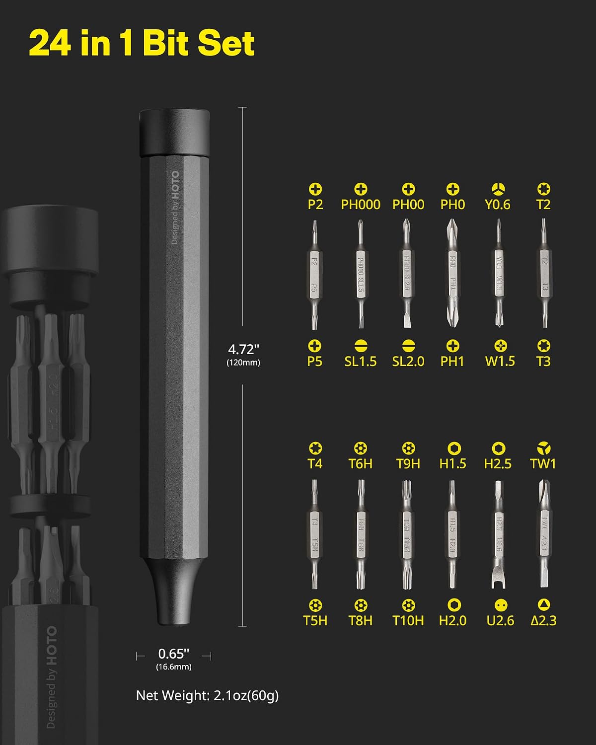 Thumbnail 3 de HOTO Precision Screwdriver Set 24-in-1
