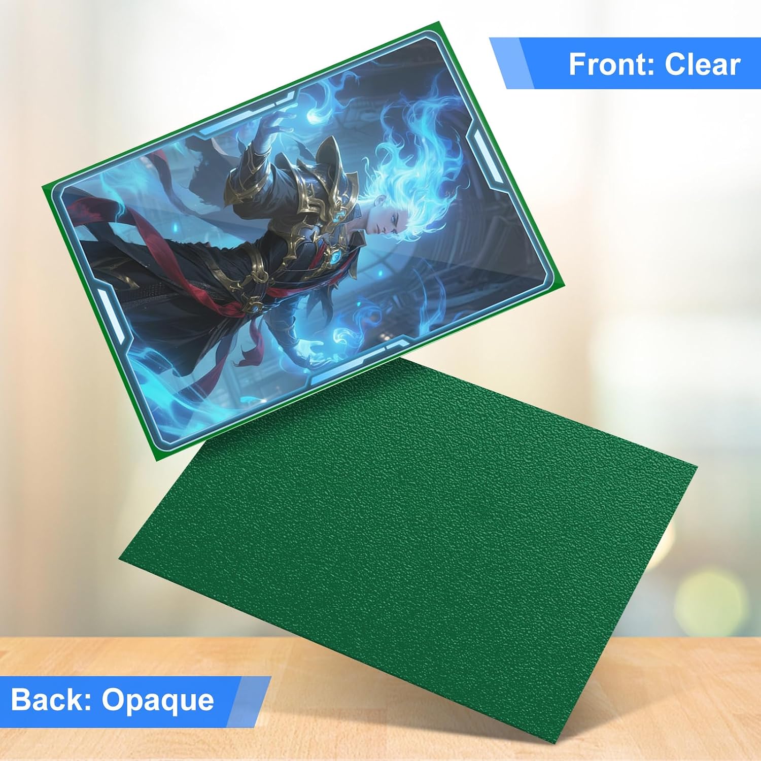 Thumbnail 2 de Kartenhüllen für MTG – Perfect Fit Standard Kartenhüllen, Grüne 300er Packung
