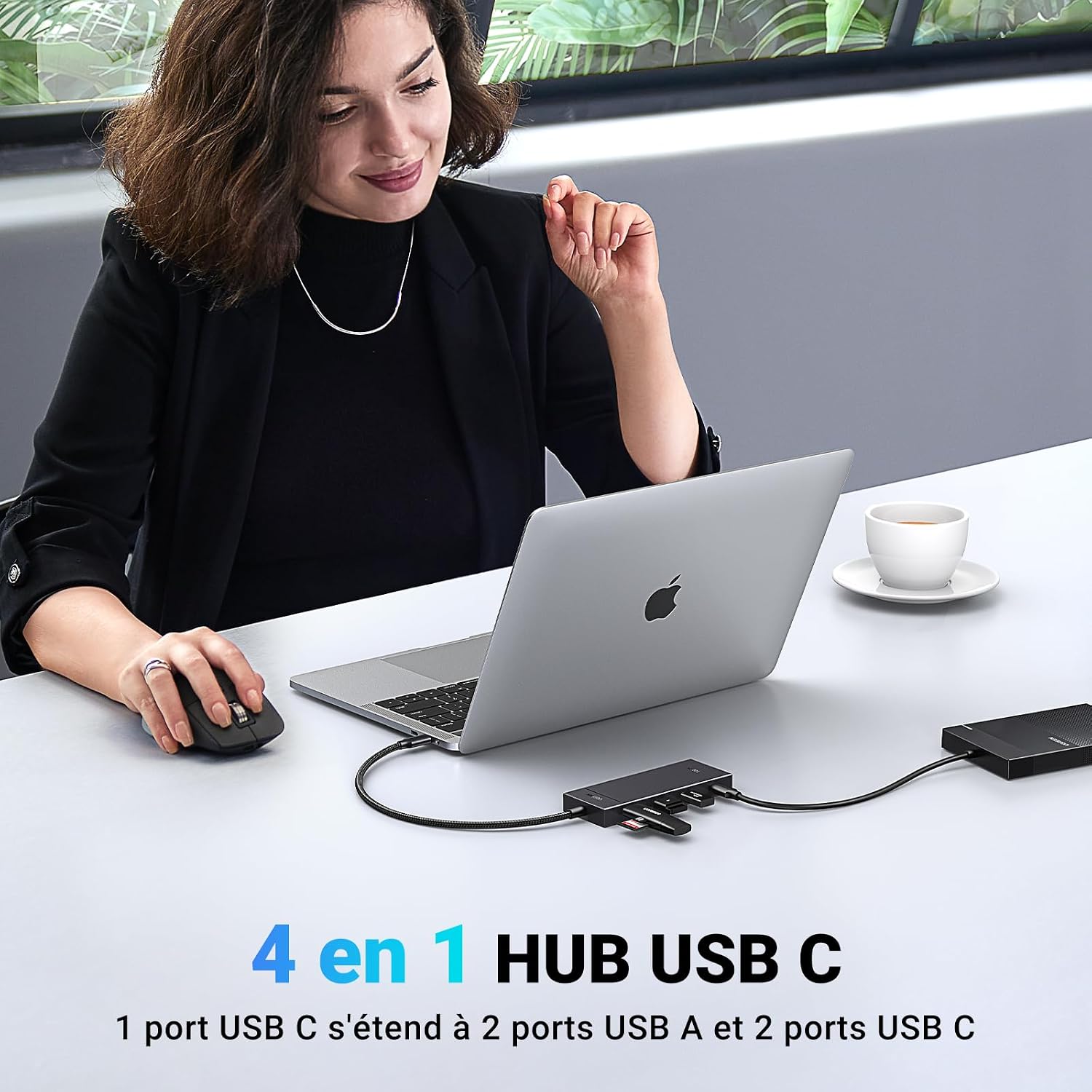 Detalle de Hub USB C 10Gbps UGREEN 4 ports