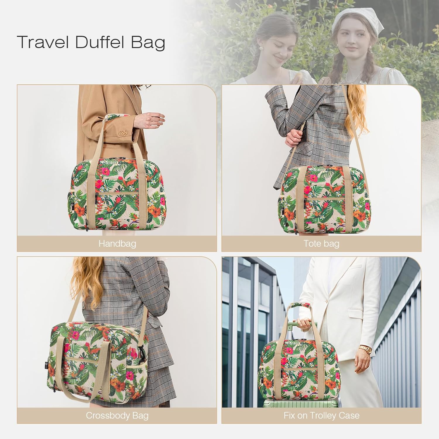 Thumbnail 3 de SPAHER Travel Duffle 25L Cabin Luggage 40x30x20 cm – Foldable Under-seat Holdall