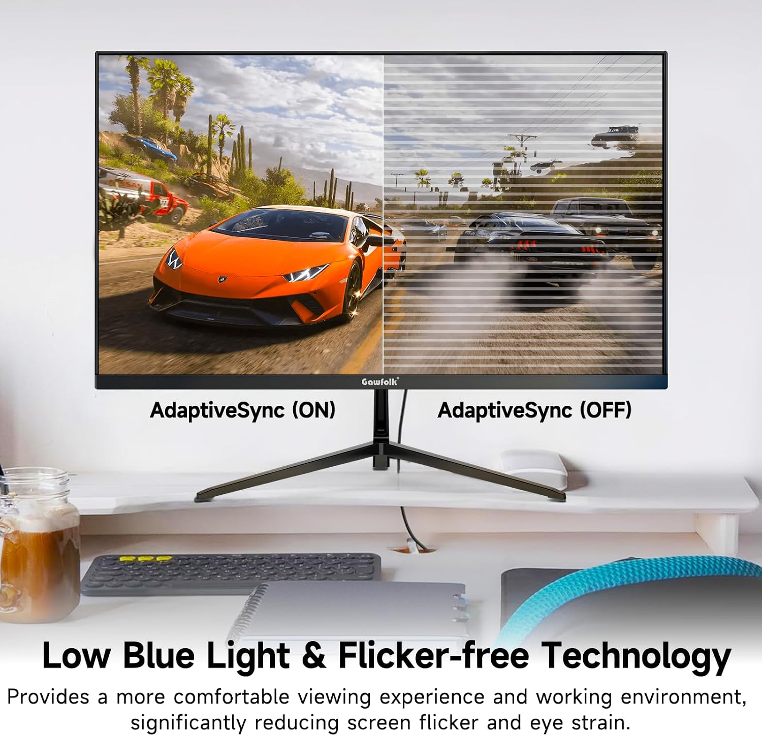 Thumbnail 3 de Gawfolk 27 inch 4K Monitor (UHD 3840 x 2160) with IPS/VA Panel, 60Hz — Ideal for Home and Office