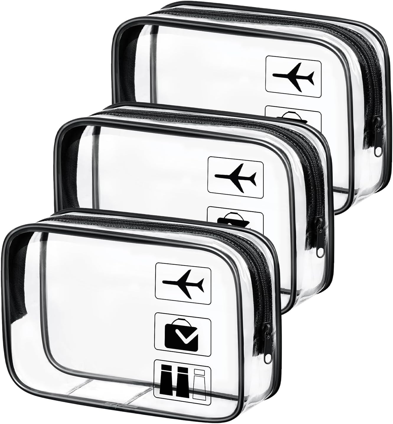 Detalle de Aucuu Trousse de Toilette Transparente 3PCS