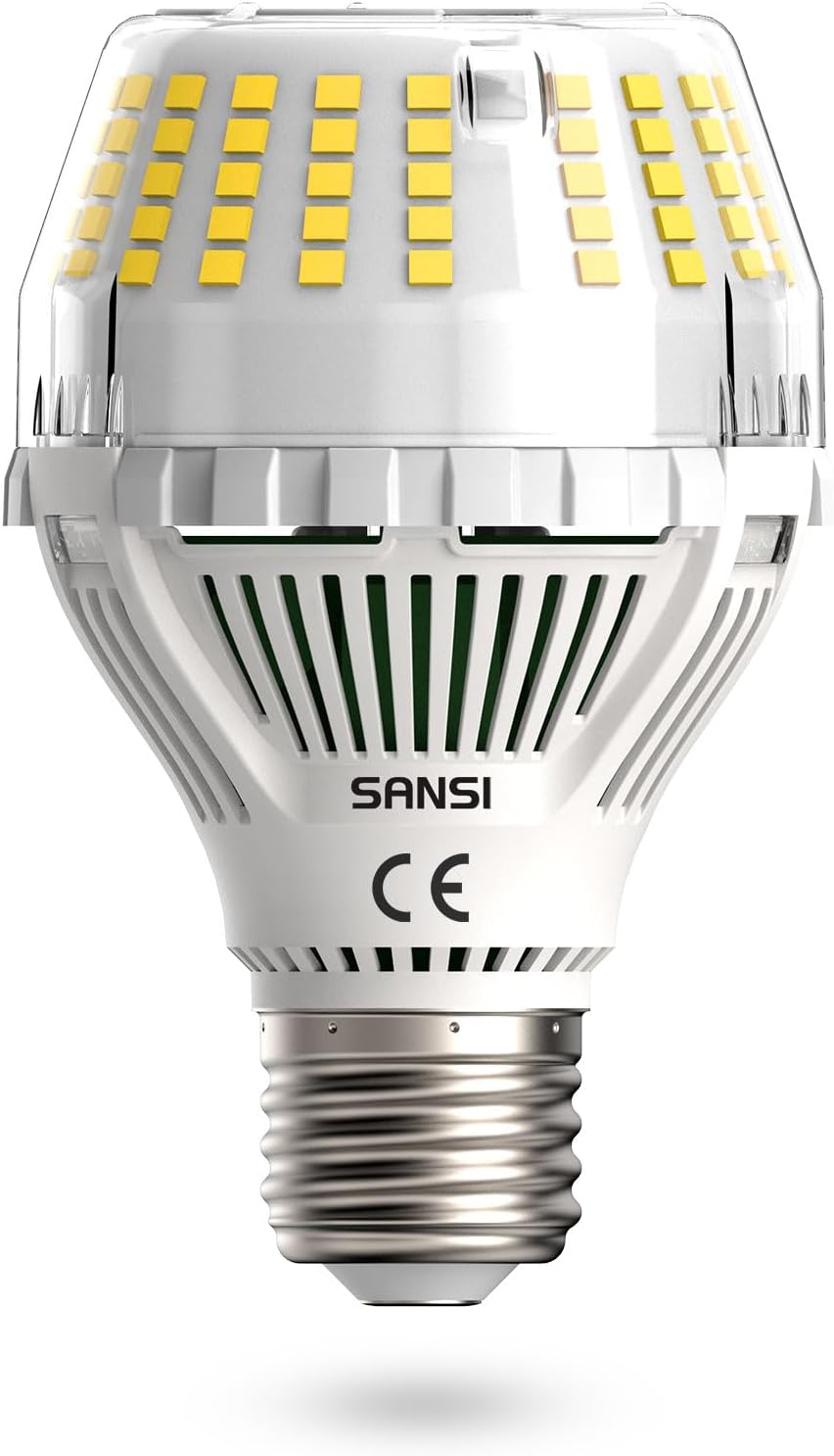 Detalle de SANSI E27 LED Lampe 20W – 3000 Lumen, 5000K, Nicht Dimmbar, Weitwinkel