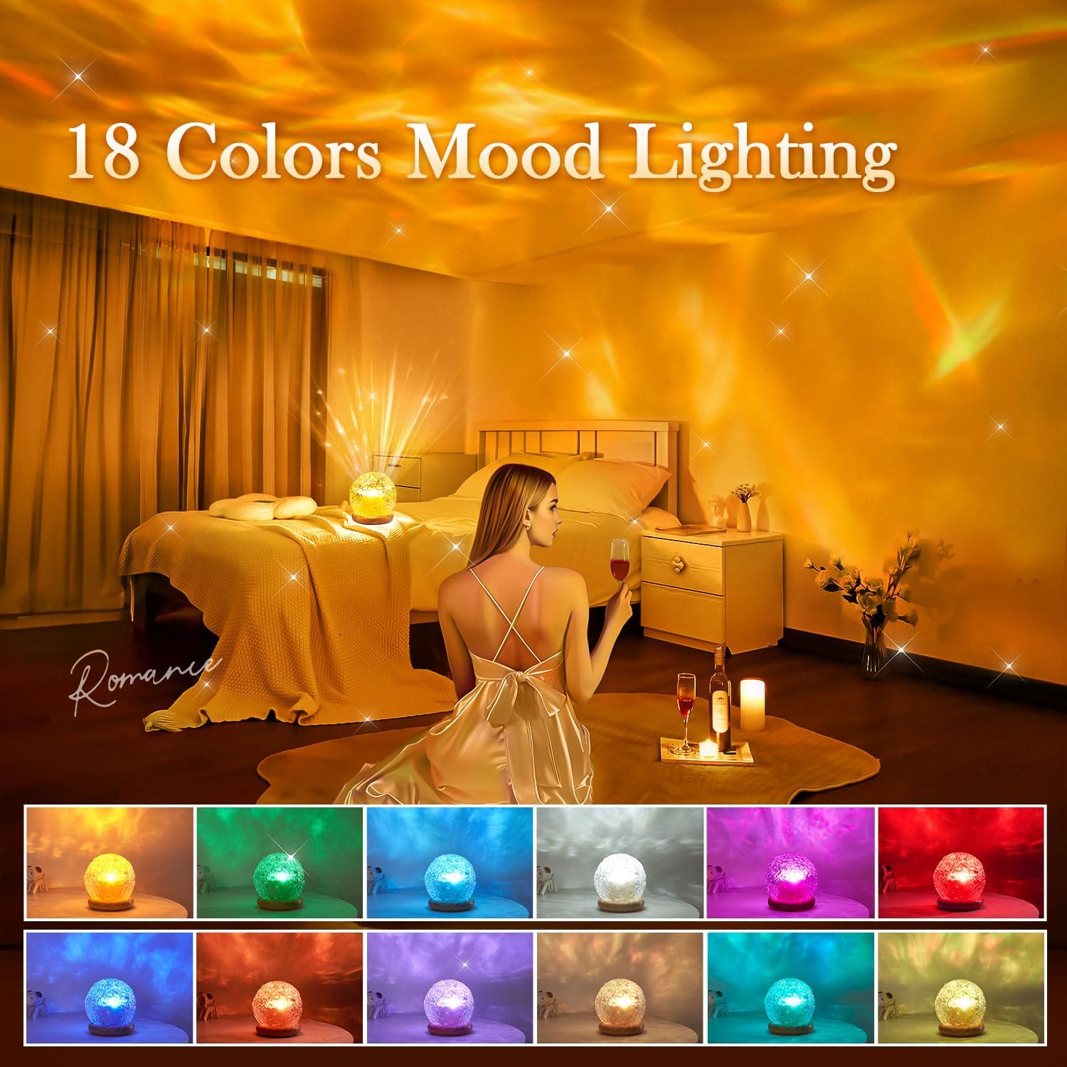 Thumbnail 1 de Sensory Lights 18‑colour mood light projector 🌙