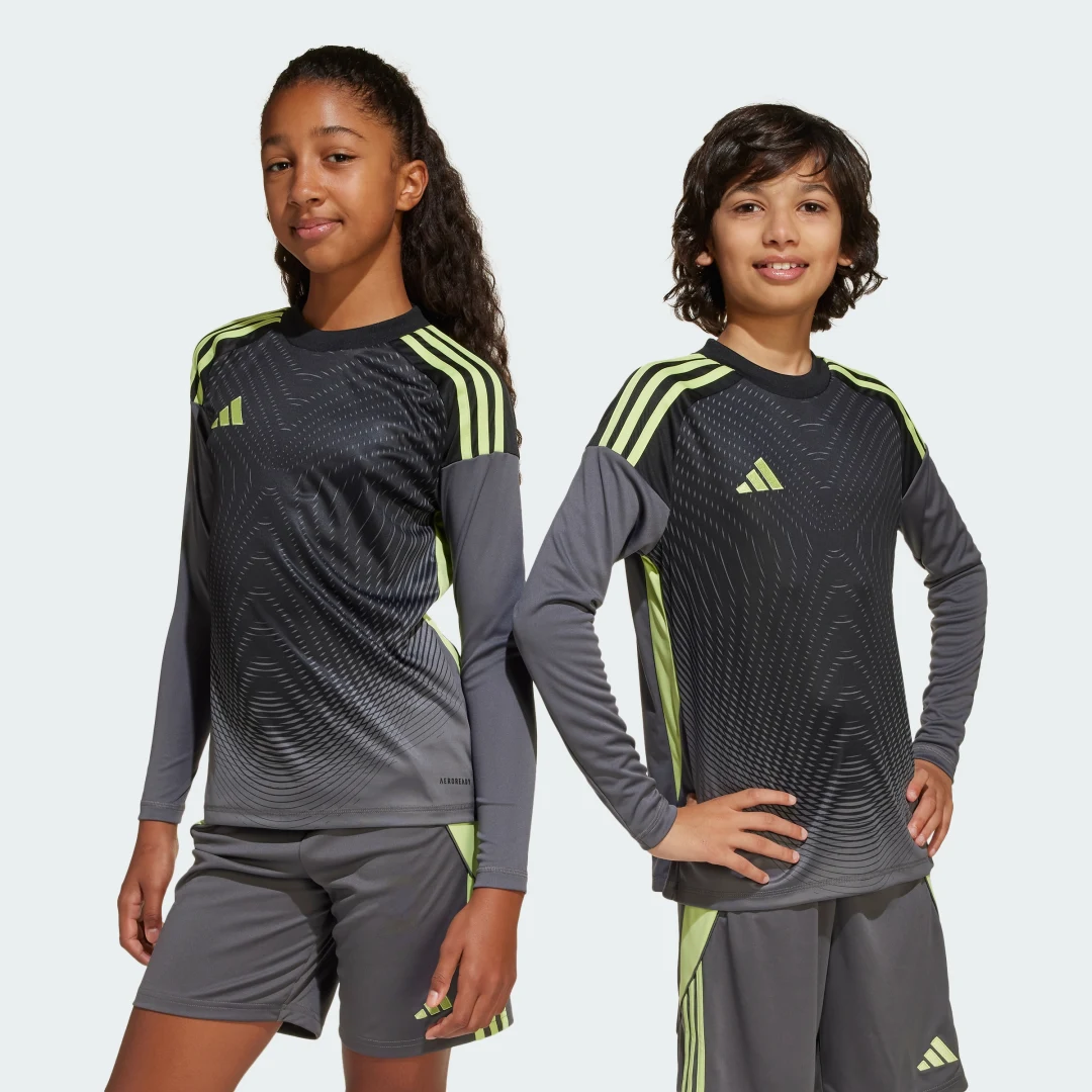 Detalle de Camiseta manga larga portero Tiro 25 Competition (Adolescentes) – Adidas, Gris
