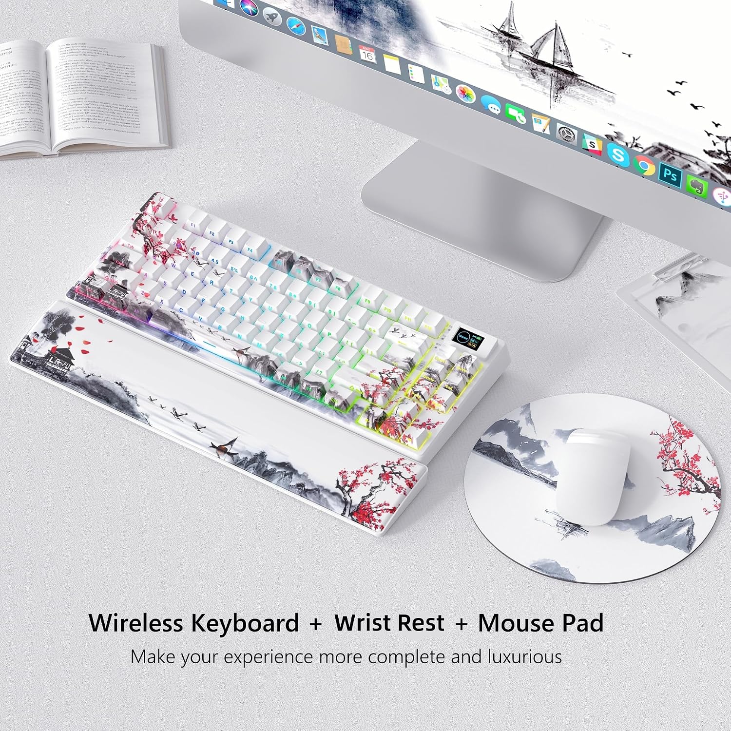 Detalle 2 de Womier 75% Wireless Mechanical Keyboard